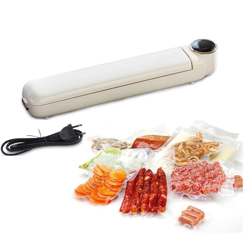 SHOPOBOX NEW 2 in1 Electric Vacuum Sealer for Food Storage | Home Automatic Packing Sealing Machine | Household Kitchen Fresh Keeping food sealer Dry Moist Air sealing (LC-801) - Image 1