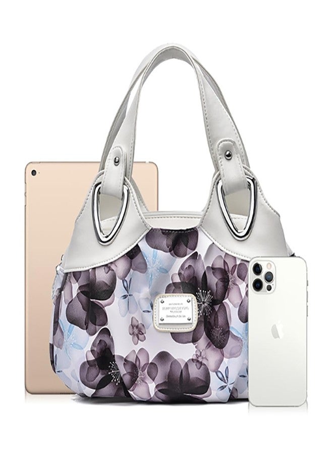 Pocadri Fashion Vegan Leather Handbag for Women Multi Pocket Large Tote Bags Satchel Soft Printed Purses, Style6, One size - Image 4