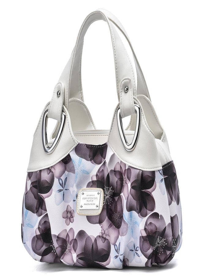 Pocadri Fashion Vegan Leather Handbag for Women Multi Pocket Large Tote Bags Satchel Soft Printed Purses, Style6, One size - Image 1