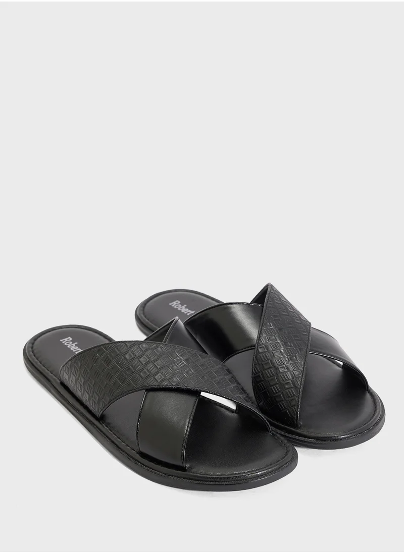 روبرت وود Cross Strap Sandals