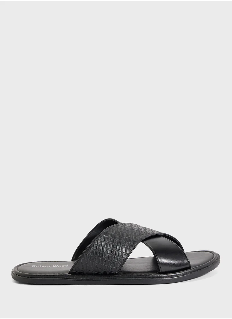 روبرت وود Cross Strap Sandals