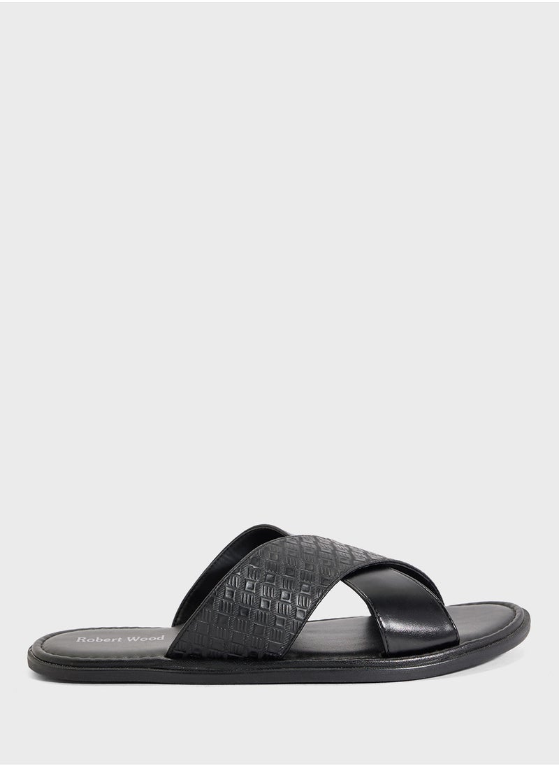 Robert Wood - Cross Strap Sandals - Image 1