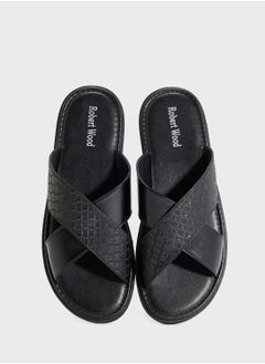 Robert Wood Cross Strap Sandals  - Image 4
