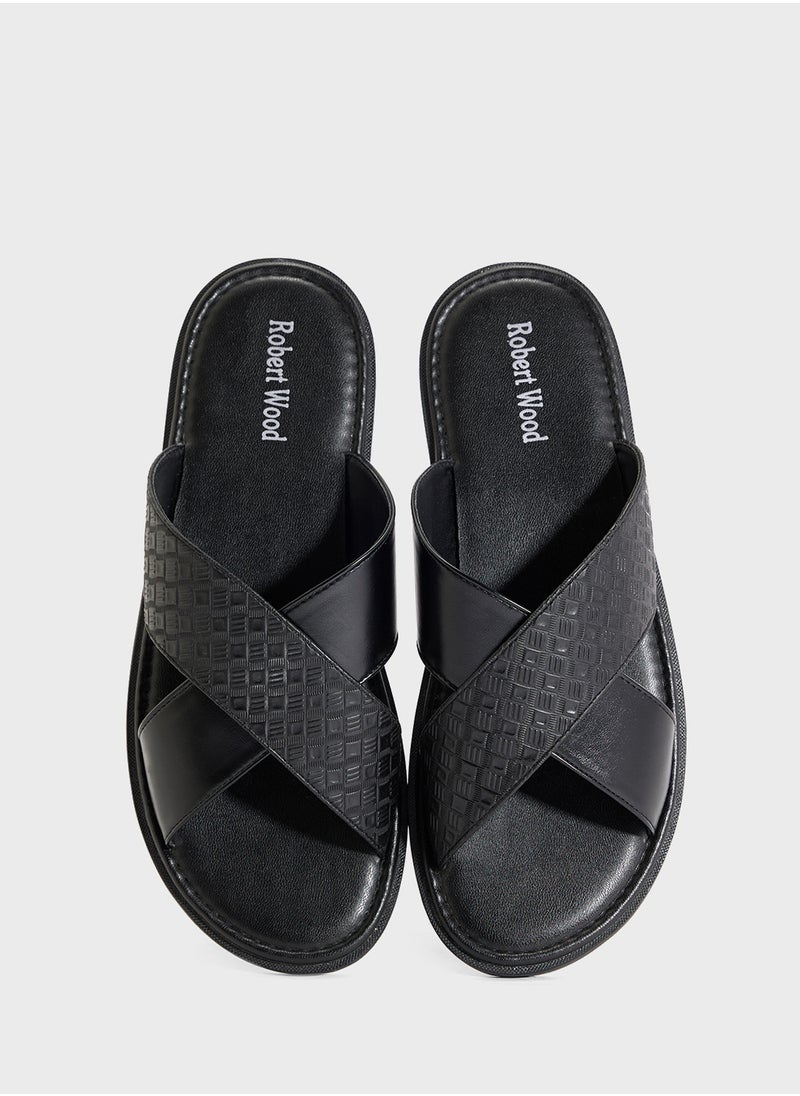 Robert Wood - Cross Strap Sandals - Image 1