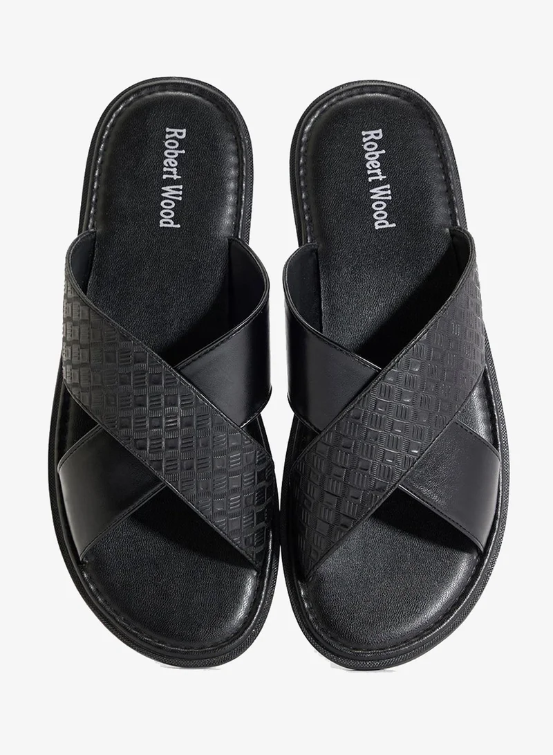 Robert Wood  Cross Strap Sandals for Men | Best Price UAE