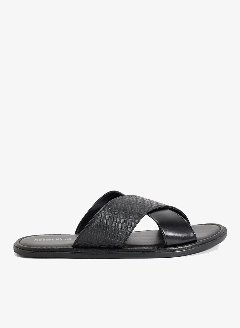 Robert Wood Cross Strap Sandals