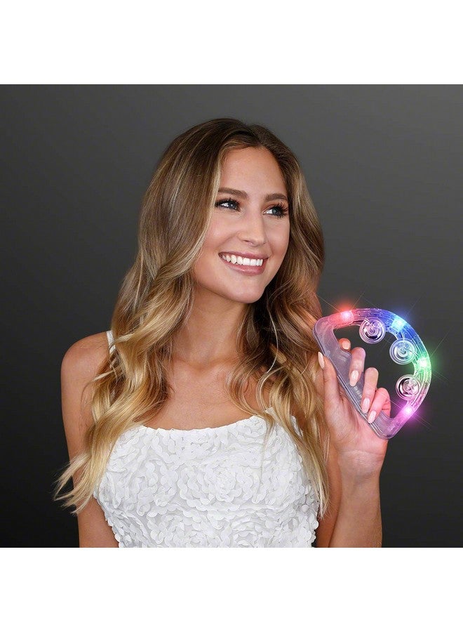 FlashingBlinkyLights Light Up Tambourines In Bulk (Set Of 12) For Weddings And Parties - Image 3