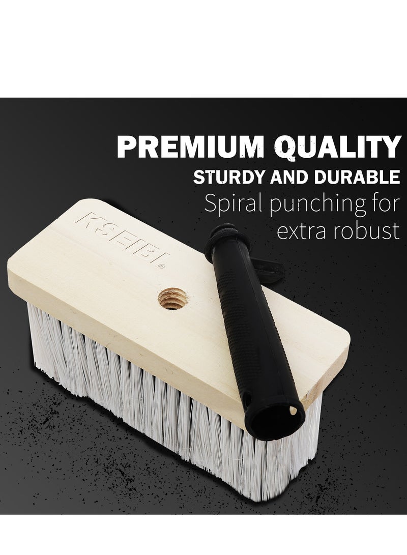 كسيبي فرشاة الأسقف - مقبض طويل، تصميم مريح، شعيرات عالية الجودة للحصول على لمسة نهائية ناعمة - مثالية للطلاء وتنظيف الأسطح المرتفعة - Image 3