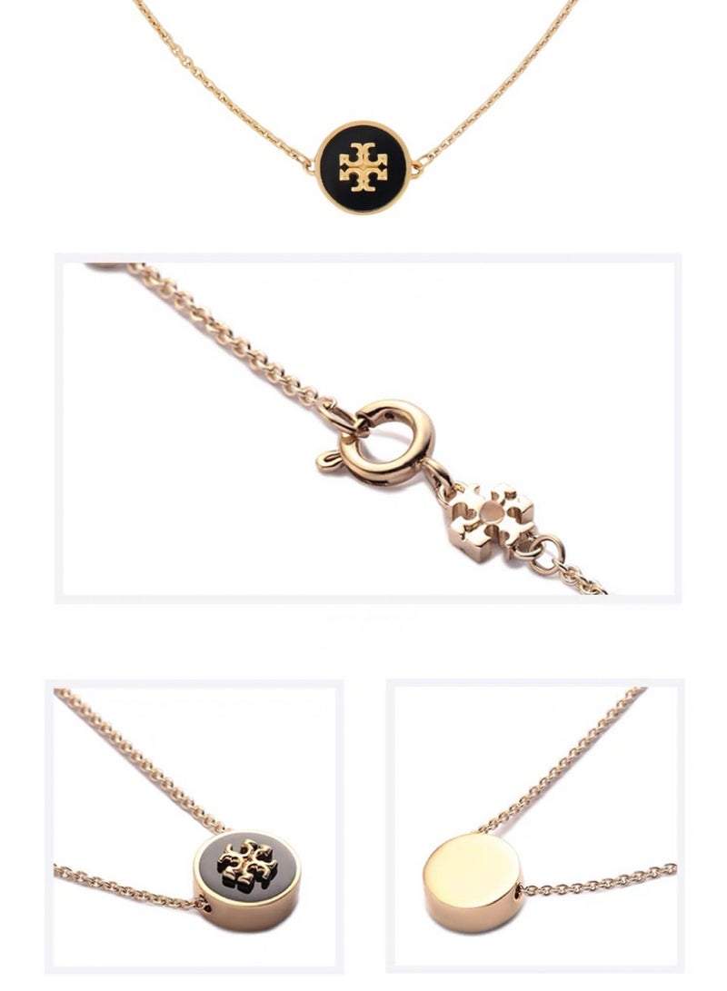TB Tory Burch Women's Enamel necklace with Gift Box - Image 3