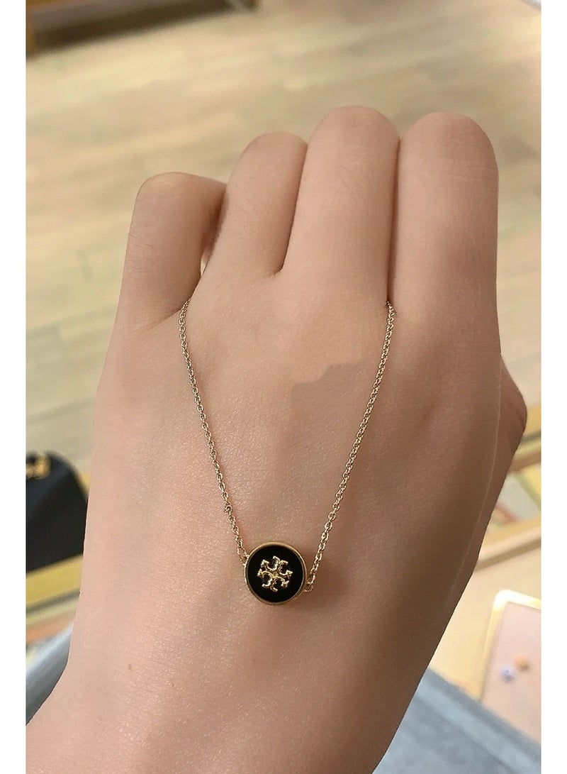TB Tory Burch Women's Enamel necklace with Gift Box - Image 4