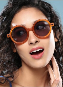 Haute Sauce Polarized Full Rim Round Sunglasses For Women  - Image 4