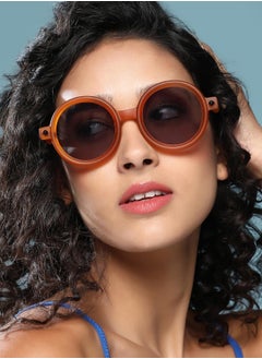 Haute Sauce Polarized Full Rim Round Sunglasses For Women  - Image 3