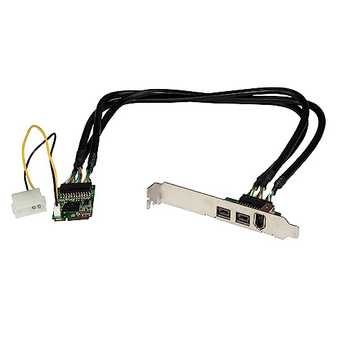 StarTech.com 3 Port 2b 1a 1394 Mini PCI Express FireWire Card Adapter - FireWire adapter - PCIe Mini Card - FireWire 800 - 2 ports + 1 x FireWire , TAA (MPEX1394B3) - Image 1