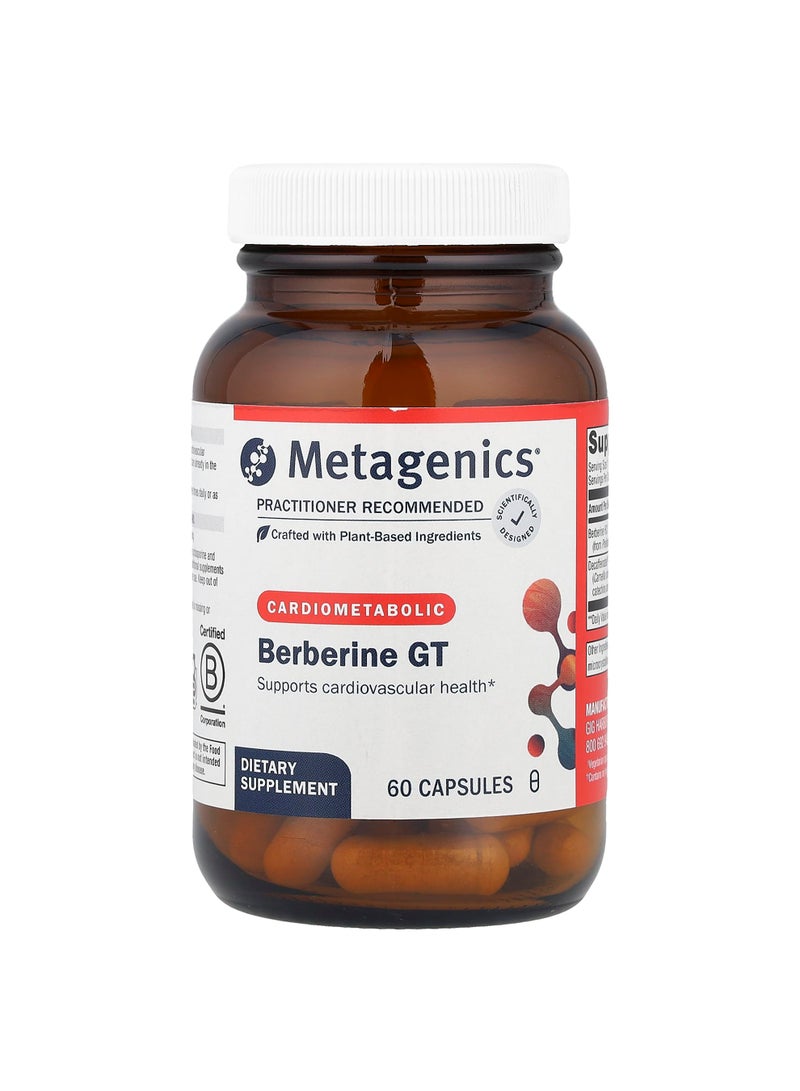 Berberine GT, Cardiometabolic, 60 Capsules