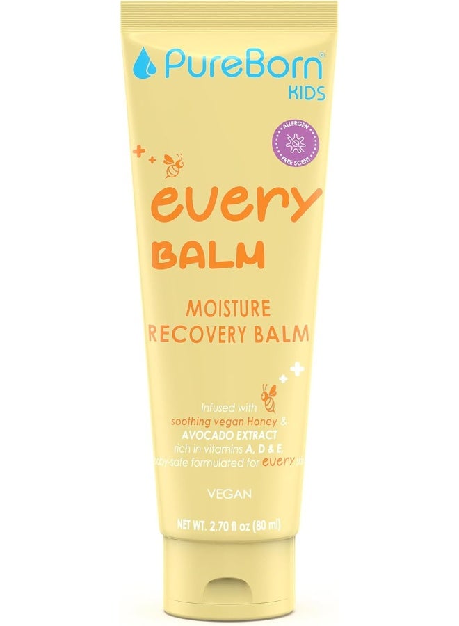 PureBorn بلسم استعادة رطوبة الأطفال مع مستخلص العسل والأفوكادو - Image 1
