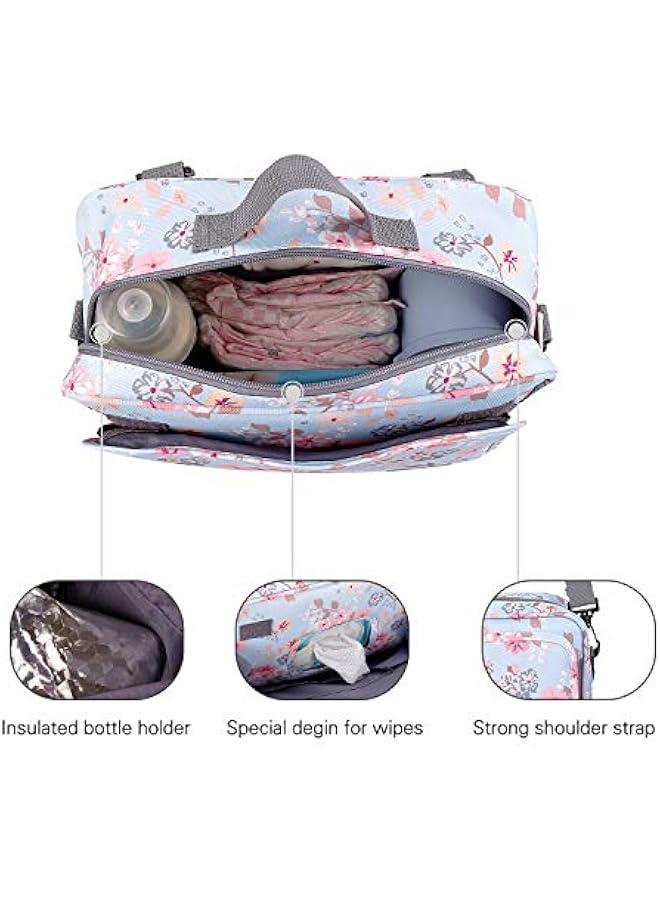 HOOKOR Small Diaper Bag-Baby Stroller Organizer Bags with Insulated Pocket, Hooks and Adjustable Strap-Universal Mini Diaper Tote Bags Fit All Strollers for Diapers, Wipes & Toys - Image 2