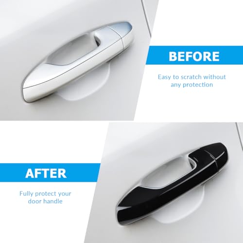 DLOVEG Exterior Door Handle Cover Compatible for Kia Sportage 2017 2018 2019 2020 2021 2022 Accessories Door Handle Protector Trim with 2 Sensors Openings Golssy Black - Image 2