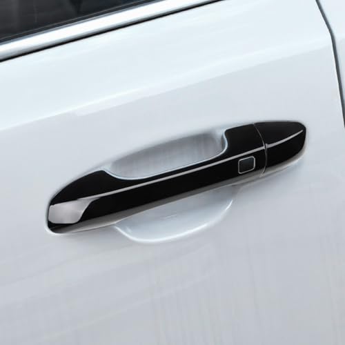 DLOVEG Exterior Door Handle Cover Compatible for Kia Sportage 2017 2018 2019 2020 2021 2022 Accessories Door Handle Protector Trim with 2 Sensors Openings Golssy Black - Image 4