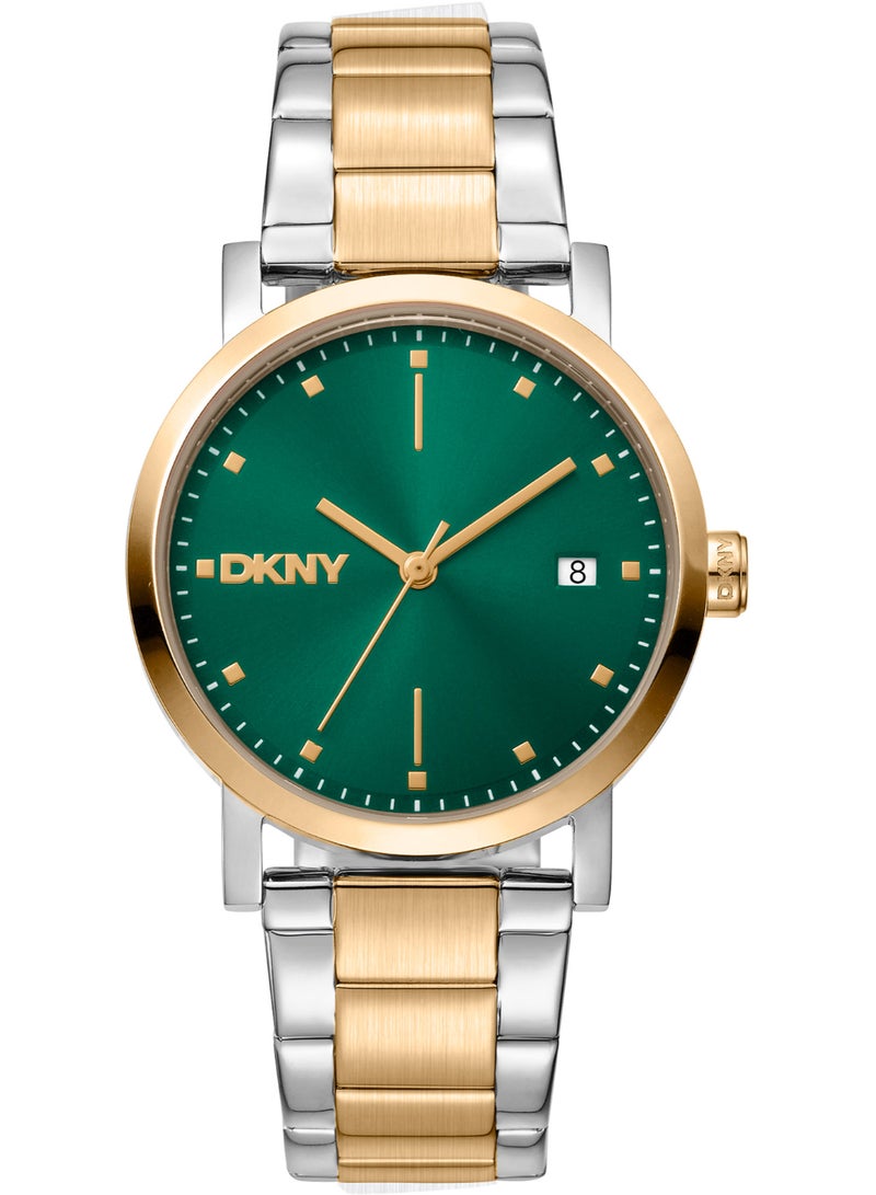 DKNY سوهو ميدي Dk1L036M0095 - ساعة كوارتز نسائية من الفولاذ المقاوم للصدأ 3 عقارب - Image 1