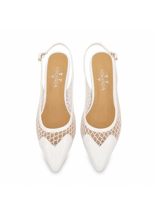 Vbranda Elegant Sandal slingback heels featuring sheer mesh panels C-134 - Image 2