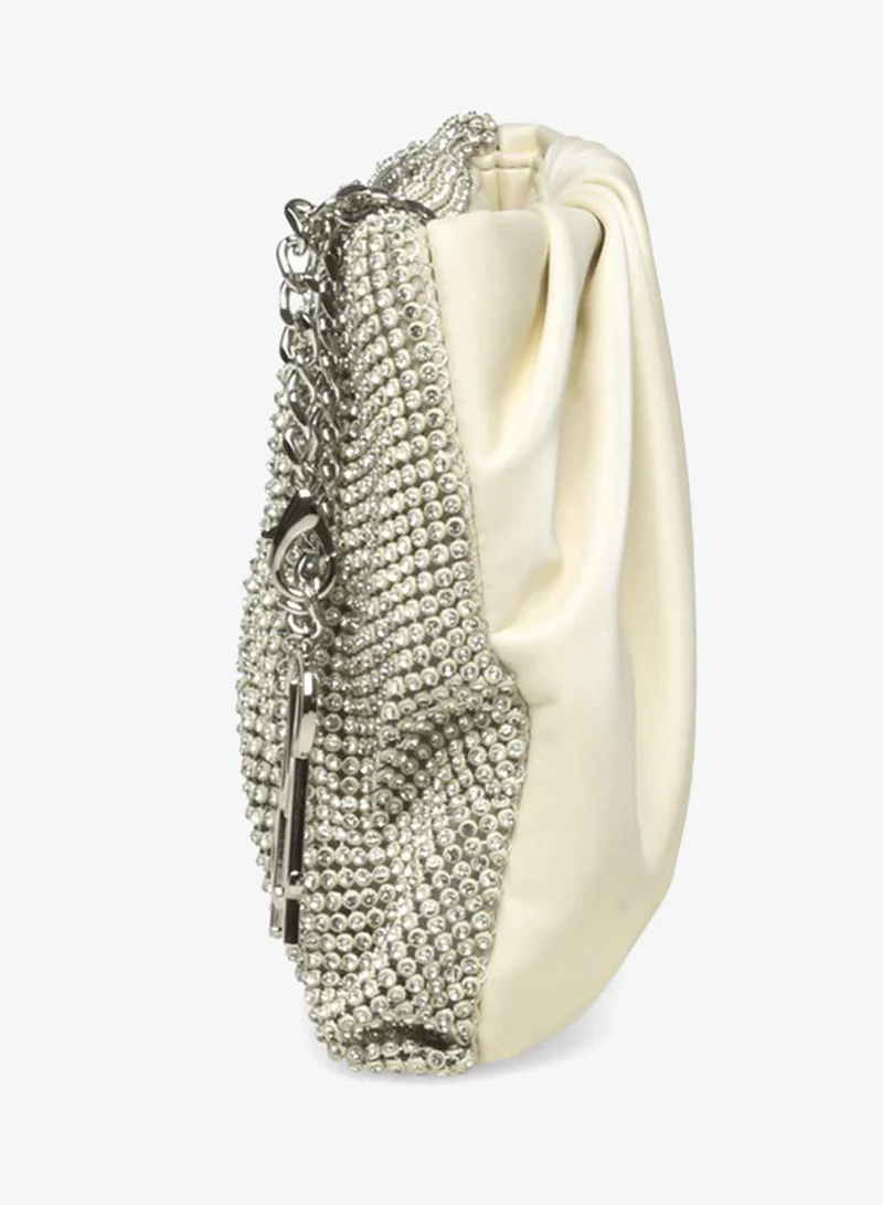 Steve Madden Bheiress Ivory Clutch
