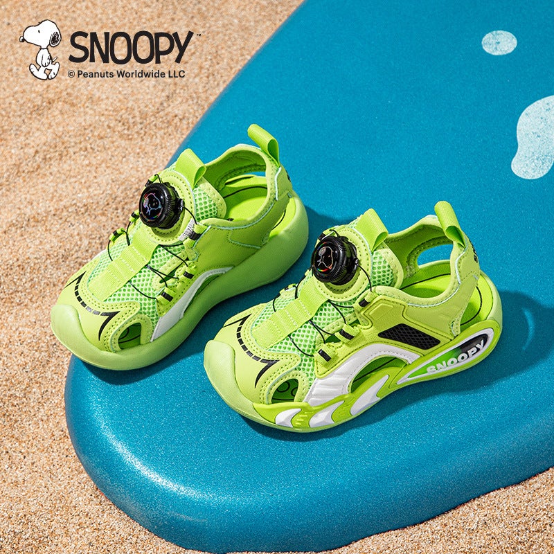Snoopy Girls Sports Sandals 2024 Children'S Toe Boys' Tracing Shoes Baby Beach Shoes - Image 4