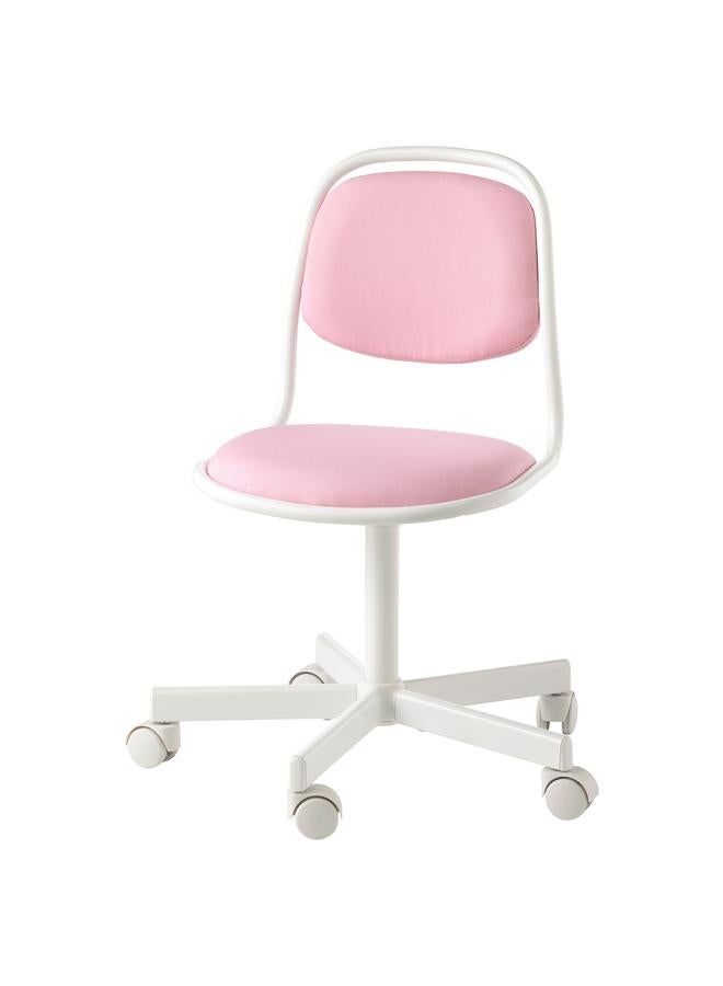 erorex Children'S Desk Chair, White/Vissle Pink - Image 1