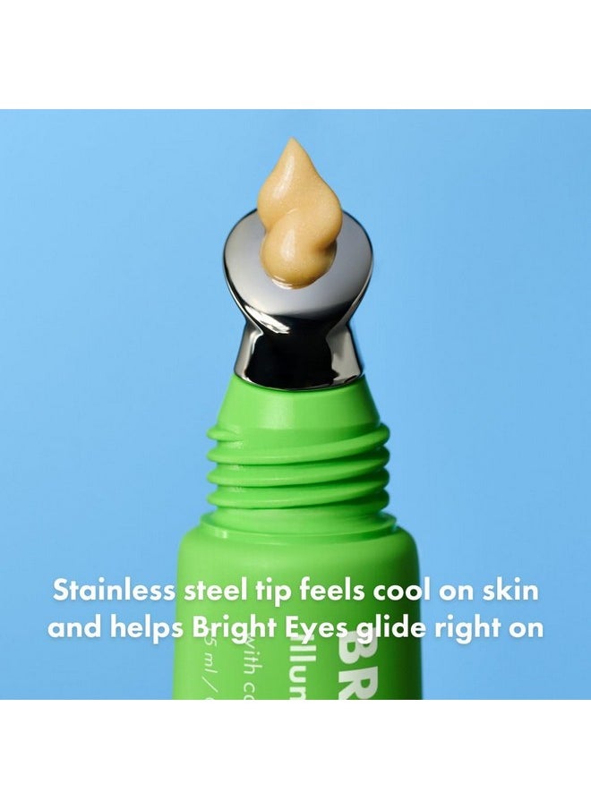 Hero Cosmetics Bright Eyes Illuminating Eye Cream - Reduces The Look Of Dark Circles With Multiple Applications - Featuring A Stainless Steel Tip For A Cooling Effect (0.5 Fl Oz) 