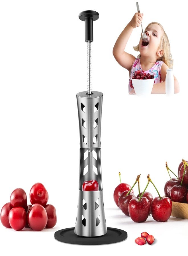 YYP Cherry Pitter Remover Tool - 304 Stainless Steel, Durable, Press Type for Effortless Cherry Seed Removal. Perfect Kitchen Tool for Coring and Deseeding Fruit Pits - Image 1