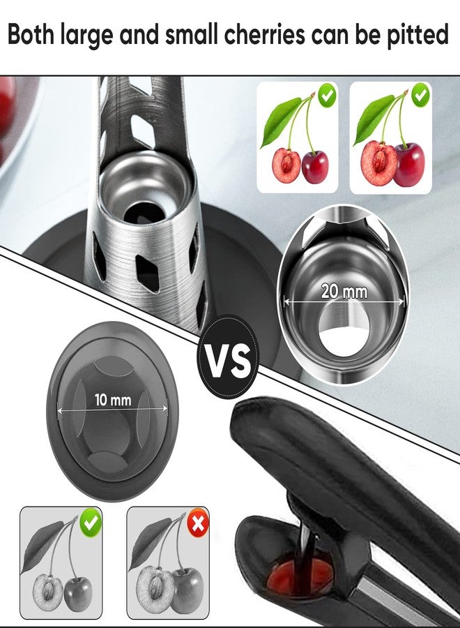 YYP Cherry Pitter Remover Tool - 304 Stainless Steel, Durable, Press Type for Effortless Cherry Seed Removal. Perfect Kitchen Tool for Coring and Deseeding Fruit Pits - Image 2