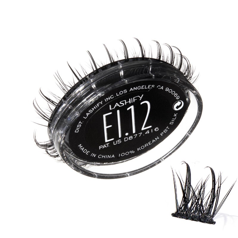 Lashify Extreme Ice 12mm Gossamer DIY Eyelash Extensions Refill, the First Ever Dual-Fibered Lash that Features Both Thin and Thick Fibers, Black, Easy False Lashes - Image 1