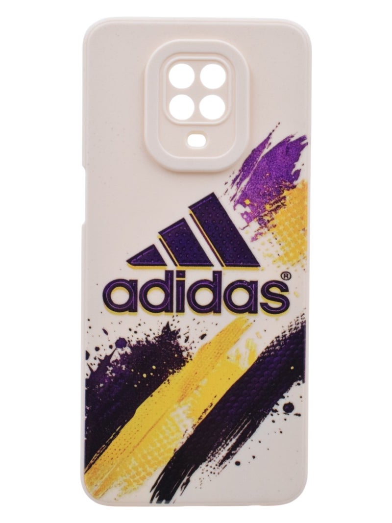 Adidas Plastic Back Cover For Xiaomi Redmi Note 9 Pro - Multicolour - Image 1