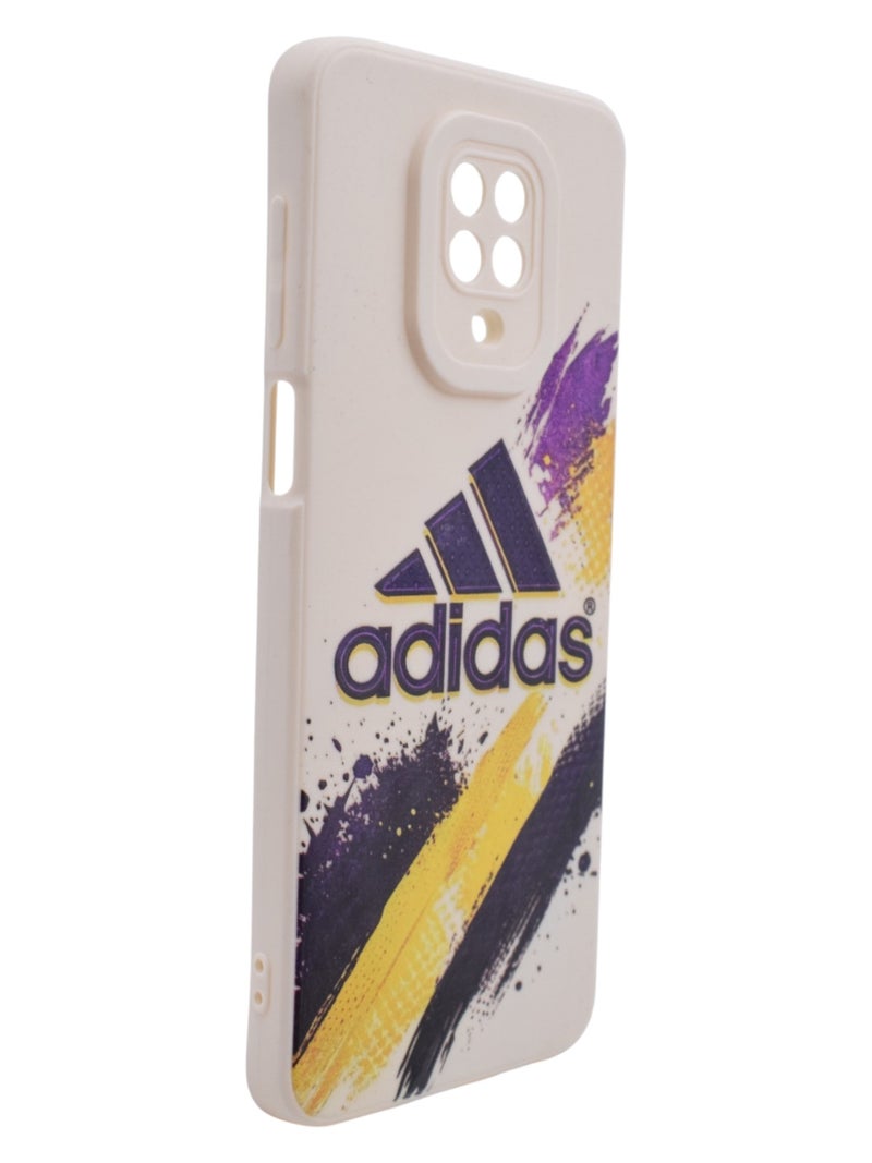 Adidas Plastic Back Cover For Xiaomi Redmi Note 9 Pro - Multicolour - Image 2