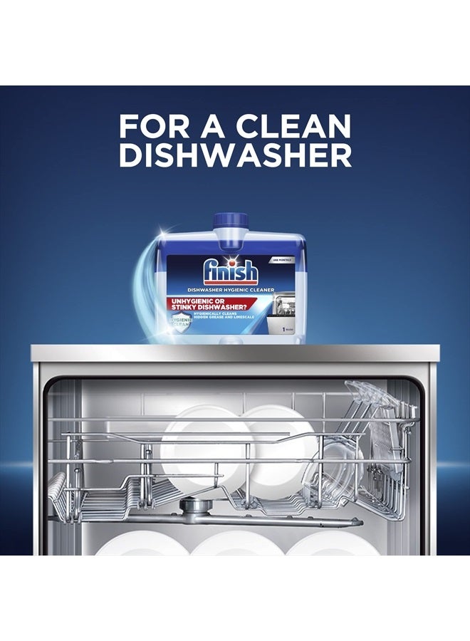 Finish Dishwasher Cleaner Liquid, 4 pack (8.45oz each), Dual Action: Hygienically Cleans Hidden Grease & Limescale, Fresh Scent – 1 Year Supply  - Image 5