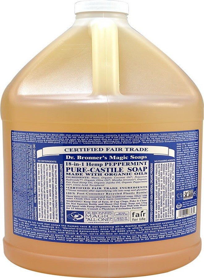 Dr Bronner Magic Liquid Castile Soap, 128 Ounce - Peppermint