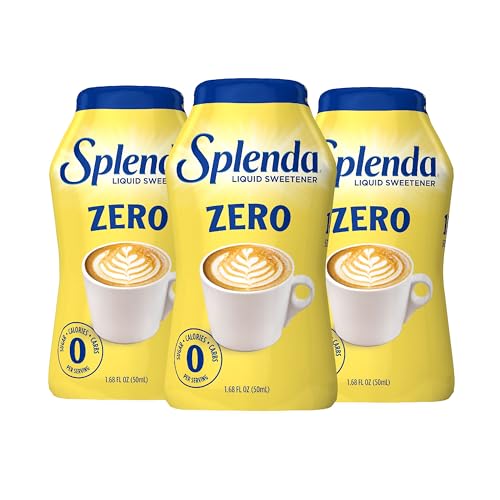 SPLENDA LIQUID Zero Calorie Sweetener drops, 1.68 Ounce Bottle (Pack of 3) - Image 1