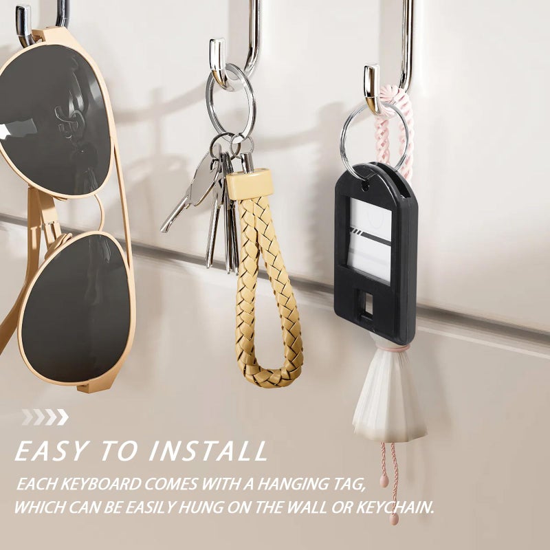 50pcs Black Plastic Key Tags Multi Function Label Tags for Office Hotel Luggage - Image 4