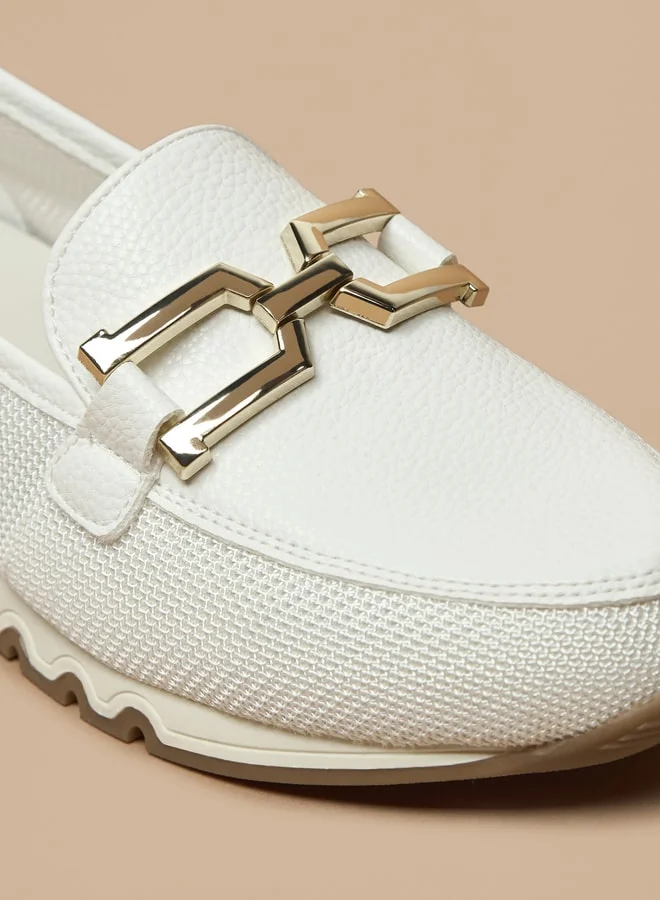 Celeste Women's Slip-On Shoes with Metallic Accent