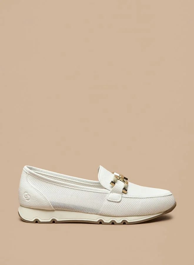 Celeste Women's Slip-On Shoes with Metallic Accent