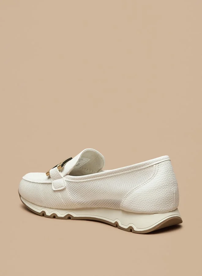 Celeste Women's Slip-On Shoes with Metallic Accent