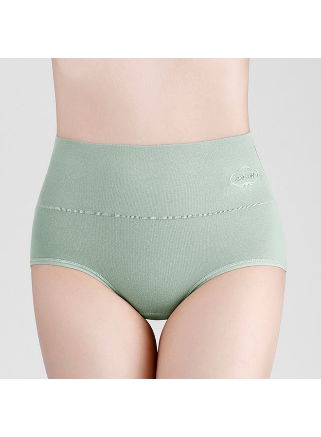 Plus Size High-waisted Women's Panties, Women's Cotton Shaping Underwear, Printed Cotton High-waisted Panties For Women - Image 2