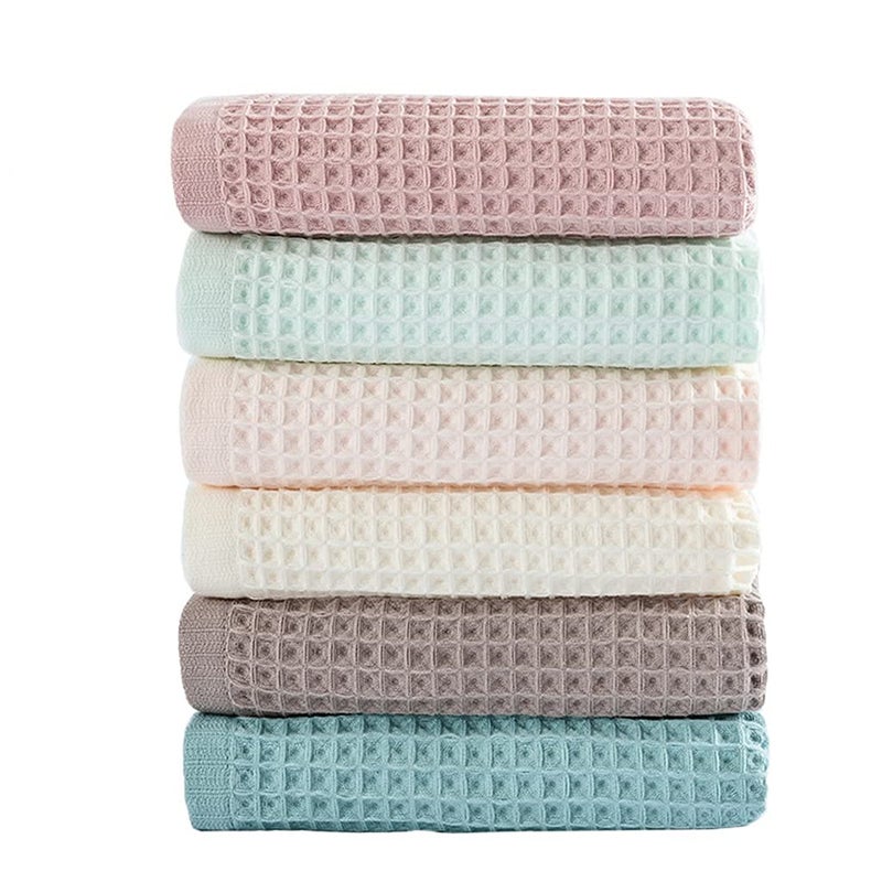 Vfaejll 100% Cotton Kitchen Towels Set Waffle Weave Kitchen Dish Cloth Super Absorbent Kitchen Dish Towels For Drying Dishes 13X13 Inches Dish Rags For Washing Dishes 6 Pack Mixed Color Hand Towels - Image 1