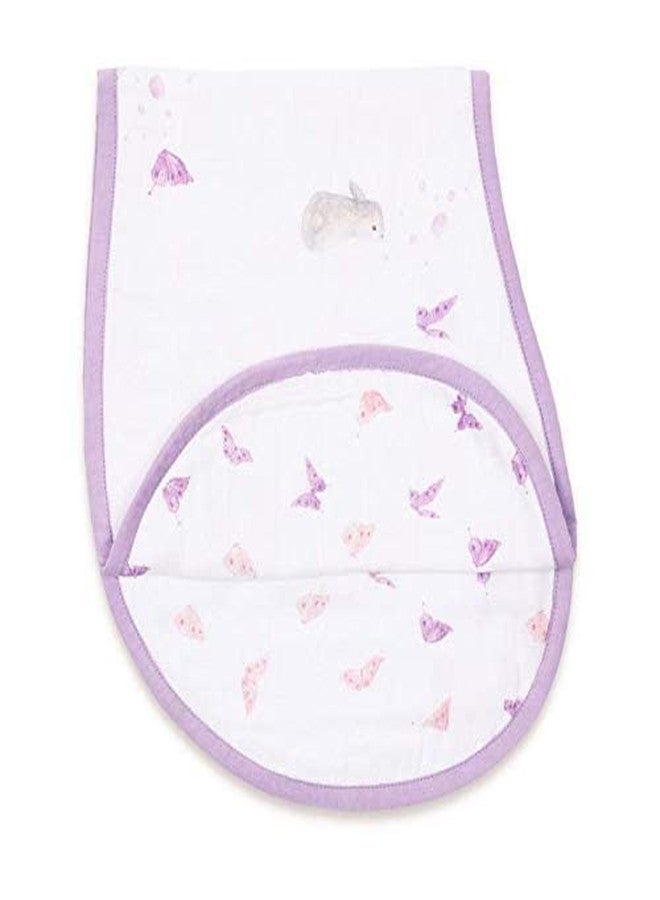 Masilo Organic Cotton Muslin Burp & Bibs Toddlers Cloth Gift Set for Newborn Baby, Pack of 1 - Bunny Butterfly - Image 1