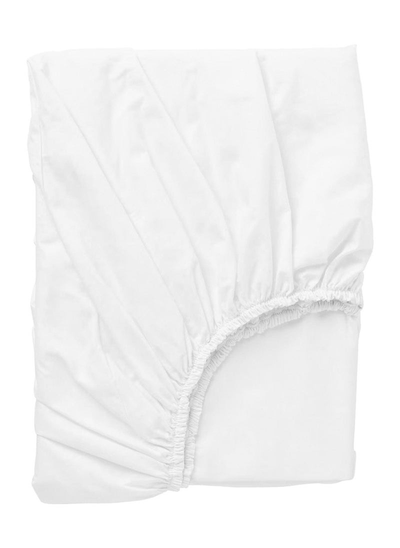 Silentnight - Standard White Fitted Sheet - Image 1