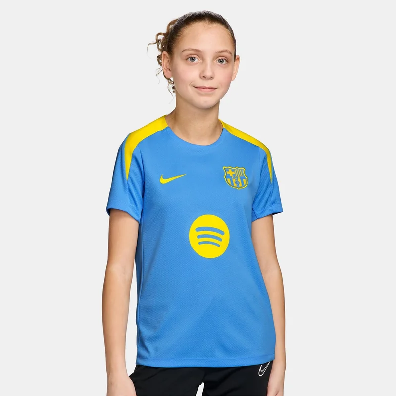 نايكي قميص كرة قدم للأطفال من برشلونة دراي-فِت سترايك الرابع للأطفال الأكبر سنًا