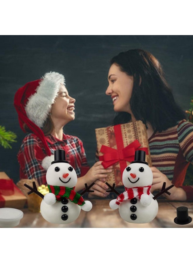 QINGQIU Diy Your Own Snowman Kit Molding Clay Build A Snowman Crafts Toy For Kids Boys Girls Christmas Stocking Stuffers Gifts - Image 4