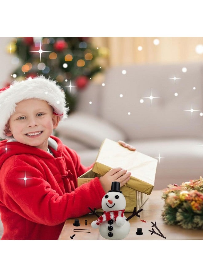 QINGQIU Diy Your Own Snowman Kit Molding Clay Build A Snowman Crafts Toy For Kids Boys Girls Christmas Stocking Stuffers Gifts - Image 5