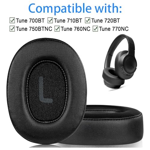 Enegg 710BT Earpads for JBL Tune 720BT 700BT T750BTNC T760NC Headphone Replacement Ear Cushion Pads with Protein Leather & Memory Foam for Tune T710 T720 Ear Cover Earmuff - Image 3