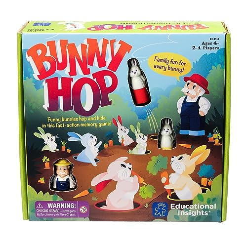 Educational Insights Bunny Hop Memory  Color Recognition Preschool  Toddler Game 24 Players Gift for Kids Ages 4 - Image 1
