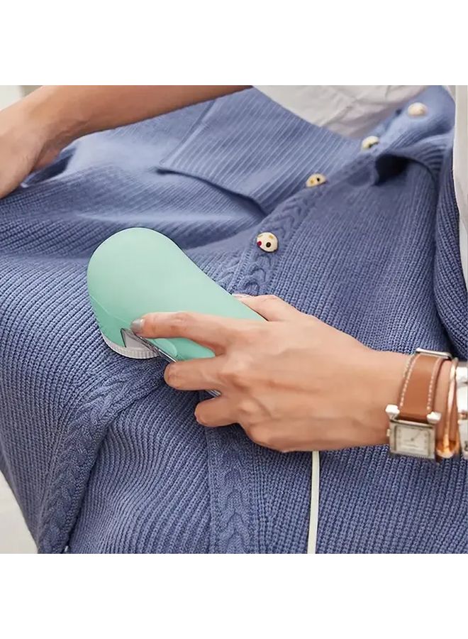 Green USB Powered Ball Trimmer Lint Remover For Clothes And Pants - Image 2